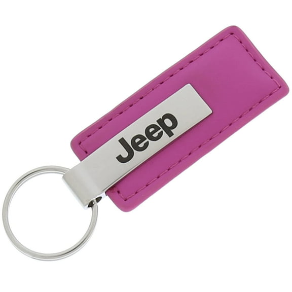 Jeep Pink Leather Key Chain