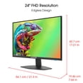 thumbnail image 5 of Sceptre Monitor de Ordenador 24" 1080P FreeSync, Negro Máquina, E248W-FW100T, 5 of 5