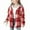 Red, variant on Tdoqot Girls Flannel Jacket Sherpa Lined with Hood- Plaid Casual Fashion Button Down Fall Jacket Red Size 5-14