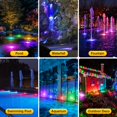 thumbnail image 4 of Luces subacuáticas para estanques POPOSOAP RGB de 6 cabezales IP68 a prueba de agua, 4 of 9