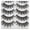 3D-05, variant on Fridja Eyelashes 3D 3D Eyelashes Thick Eyelashes 5 Pairs Pack High-grade Fiber