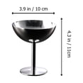 thumbnail image 4 of Ice Cream Cup Home Restaurant Ice Cream Storage Cup Stainless Steel Cup, 4 of 8