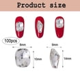 thumbnail image 2 of 100 Pieces rhinestones for nails nail art gems crafts crystals Glass decorations set Face Clothes Shoes Decor-style:style1;, 2 of 5