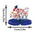 thumbnail image 3 of 4th of July Honeycomb Set 9 Pack Party Decoration Patriotic Red White Blue Independence Day 1776-2026 Memorial Day Props USA Gifts, 3 of 3
