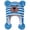 Blue, variant on Baby Infant Bear Face Trapper Hat with Ear Flaps Pompoms Fleece Lining in Winter Cold Stroller Rides Orange Size 0-1 Years