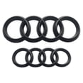 thumbnail image 1 of Audi A3 Black Edition Blackline Emblem Logo Ring Negro (logotipo delantero y trasero) RV, 1 of 5
