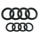 thumbnail image 1 of Audi A4L Black Edition Blackline Emblem Logo Ring Negro 17-19 Años (logotipo delantero y trasero), 1 of 5