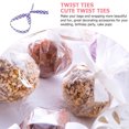 thumbnail image 4 of 100PCS Metallic Dot Pattern Ties for Bag Package Party Candies Pastry Cupcake Bag (Random Color), 4 of 6