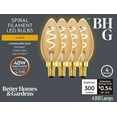 thumbnail image 2 of BH&G LED Light Bulb, 4.5 Watts (40W Equiv.) B10 Candle Bulb Dimmable E26 Medium Base, Ultra Warm 4 Pack, 2 of 8