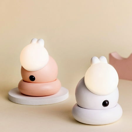 

Mini Portable Cartoon Rabbit Shape Rechargeable Infrared Induction Night Light