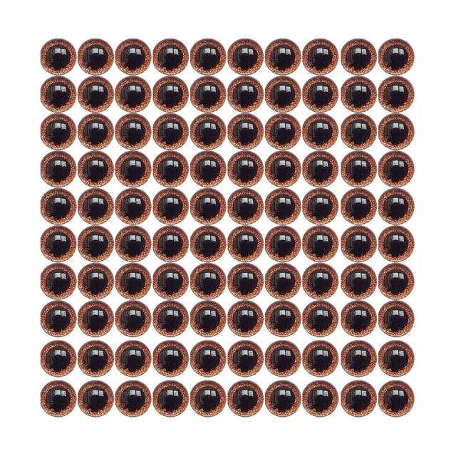 100 Piezas Ojos de Seguridad de Plástico Yotijar Muñeca de Juguete Naranja