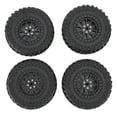 thumbnail image 4 of RC Car Tires Rubber Sturdy Remote Control Pickup Truck Wheel Tires Replacement for MN82,Stylish and Slick Design Enhances Appearance,Specifically Designed for MN82 and LC79 RC Cars, 4 of 7