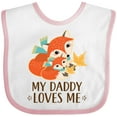 thumbnail image 3 of Inktastic Daddy Loves Me Woodland Fox Boys or Girls Baby Bib, 3 of 4
