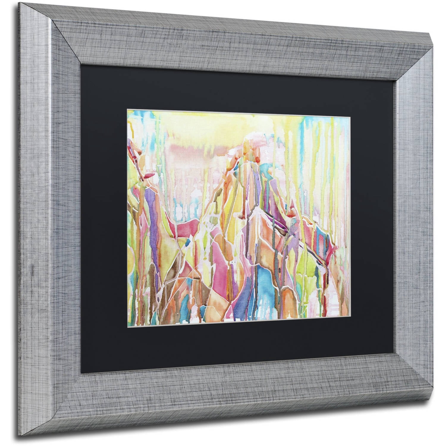 Trademark Fine Art "Sedona" Canvas Art by Lauren Moss Black Matte, Silver Frame