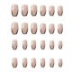 thumbnail image 1 of Prensa en uñas Uñas de punta francesa Puntas de uñas ovaladas Uñas postizas brillantes Uñas postizas con diseño Uñas acrílicas de cobertura completa, 1 of 5