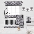 thumbnail image 2 of Bacati - Classic Damask Black Musical Baby Crib Mobile, 2 of 8