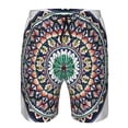 thumbnail image 3 of Fotbe Colorful With Blue Oriental Trajes de Baño Estampados para Hombre, Shorts de Verano de Secado Rápido, Ropa de Playa, Bañadores-Small, 3 of 6