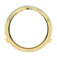 thumbnail image 4 of Dazzlingrock Collection 0.25 Carat (ctw) 18K Diamond Anniversary Enhancer Guard Double Ring 1/4 CT, Yellow Gold, Size 5, 4 of 6