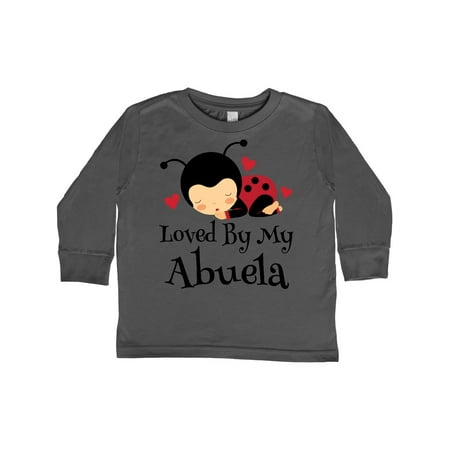 

Inktastic My Abuela Loves Me Ladybug Gift Toddler Boy or Toddler Girl Long Sleeve T-Shirt