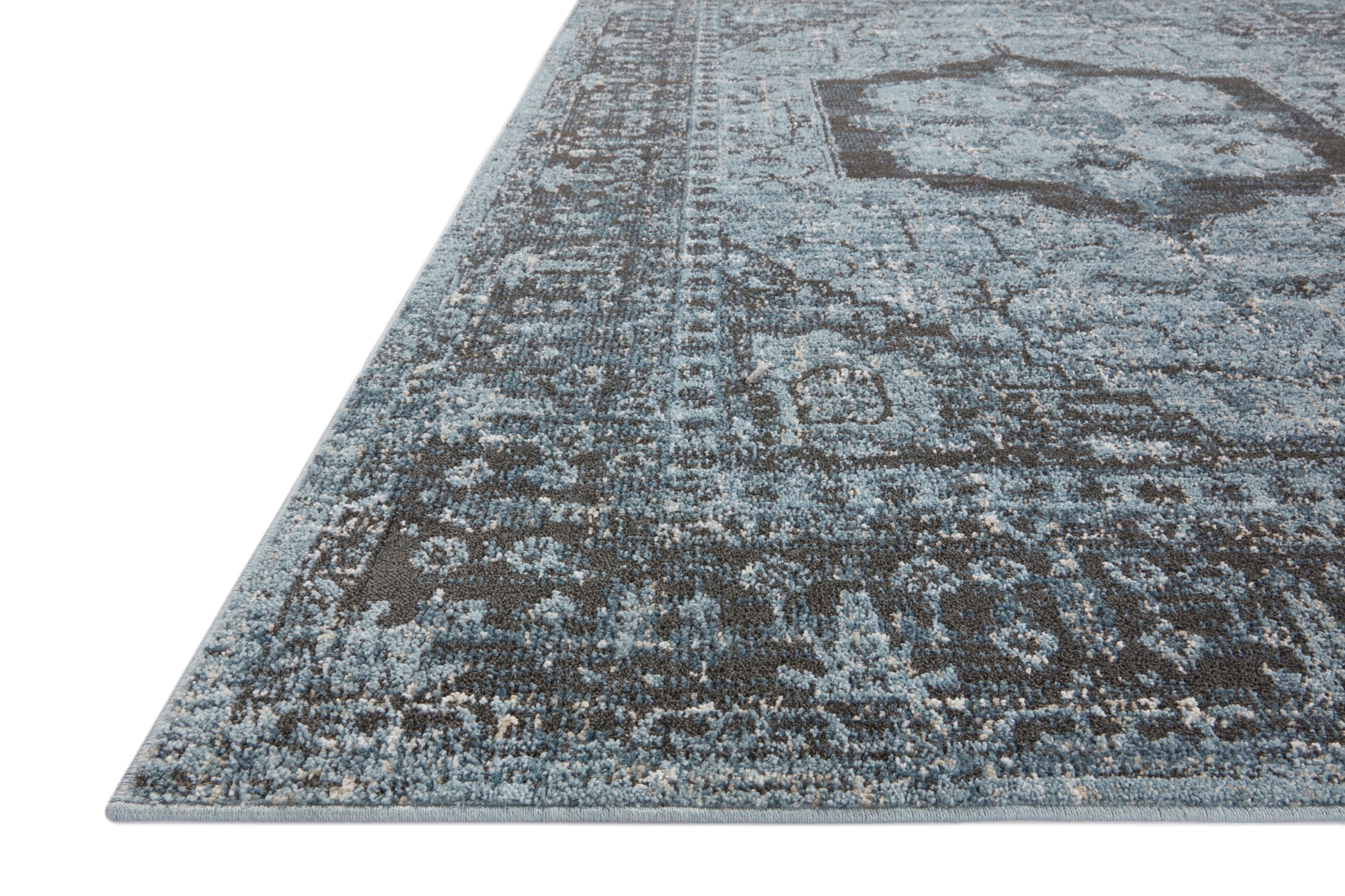 Loloi Odette Sky / Charcoal 2'-7" x 8'-0" Runner Rug