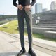 thumbnail image 5 of Pantalones de traje masculino elásticos de sastrería social con trenzas Pantalones de verano para hombre drapeados rectos fluidos ajustados elásticos de negocios elegantes, 5 of 5