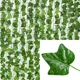 thumbnail image 3 of Guirnalda colgante de hojas de hiedra verde artificial, hojas de ratán, plantas de flores falsas para jardín, boda, fiesta, decoración del hogar, 3 of 5