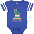 thumbnail image 3 of Inktastic Bookworm Girls Reading Gift Girls Baby Bodysuit, 3 of 5