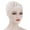 Beige, variant on Awdenio Beanies Hats Women India Hat Patchwork Braid Muslim Ruffle Chemo Hat Beanie Wrap Cap
