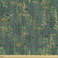 thumbnail image 2 of Ambesonne Botanical Fabric by the Yard Upholstery, Various Flowers and Herbs, 5 Yards, Multicolor, 2 of 5