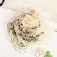 thumbnail image 3 of Baberdicy Silk Scarf Clearance！Scarf Polyester Lightweight Birthday Women Scarf Shawl Fashion Scarves Cream, 3 of 9