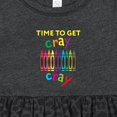 thumbnail image 4 of Inktastic Time to Get Cray Cray Crayons Humor Girls Baby Dress, 4 of 5