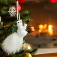 thumbnail image 5 of NWOKYZGH 1Pc forest Animals Ornaments Woodland Animal Faux Fur Plush Xmas Tree Hanging Ornaments Family Educational Playset for Gift Christmas Birthday Party Supplies, 5 of 9