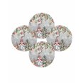 thumbnail image 7 of 13 Inch Round Placemats Set of 4, Grey Gnomes Christmas Non Slip Heat Insulation PP Table Mats, Red Xmas Balls Snowflake Tree Washable Place Mats for Kitchen Dining Party Table Decor, 7 of 7