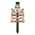 thumbnail image 1 of Adorno De Jardín De Halloween Calabaza Bruja Estaca Estacas De Halloween Letrero Espeluznante Para Acera Vintage Halloween Jack O Decoración Letreros De Calabaza De Halloween Madera, 1 of 2