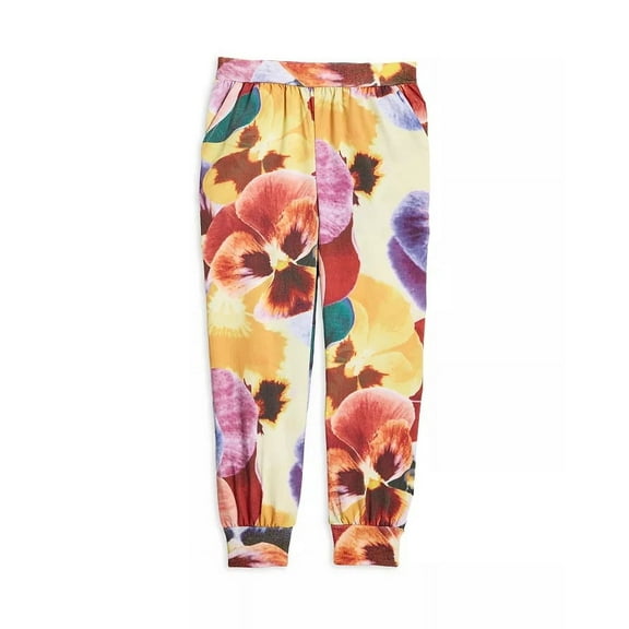 Chaser SUNBURST FLORAL Girls' Floral Print Jogger Pants, US 5