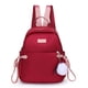 thumbnail image 3 of Women's Backpack Large Capacity Casual Travel Bagpack Simple Solid Color Shoulder Bag High Quality Nylon Cloth Racksack Mochilas, 3 of 5