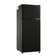 thumbnail image 1 of EUASOO KB FLS-80-Black 3.5 pies cúbicos, refrigerador pequeño con congelador, refrigerador retro con puerta doble, termostato ajustable de 7 niveles para cochera, recámara, oficina, departamento,, 1 of 5