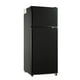thumbnail image 1 of EUASOO KB FLS-80-Black 3.5 pies cúbicos, refrigerador pequeño con congelador, refrigerador retro con puerta doble, termostato ajustable de 7 niveles para cochera, recámara, oficina, departamento,, 1 of 5