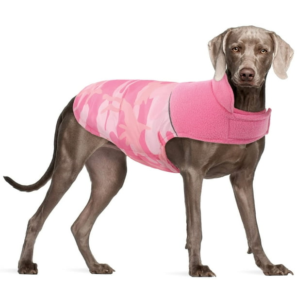 Kuoser Dog Winter Coat, Camouflage Pet Jacket, Windproof Cozy Fleece
