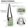 thumbnail image 6 of HELLHERO Pineapple Pattern Unique Birthday Gift Double-layer Shoulder Bags Vintage for Travel Daily Use, 6 of 7