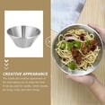 thumbnail image 3 of Anti-Scald Ramen Bowl Stainless Design Silver for Home Versatile Usage, 3 of 5