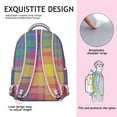 thumbnail image 5 of Stylish Geometric Shapes Texture Backpack for School & College, Laptop Bookbag with Padded Compartment, Durable Daypack as a Gift for Students, 5 of 6
