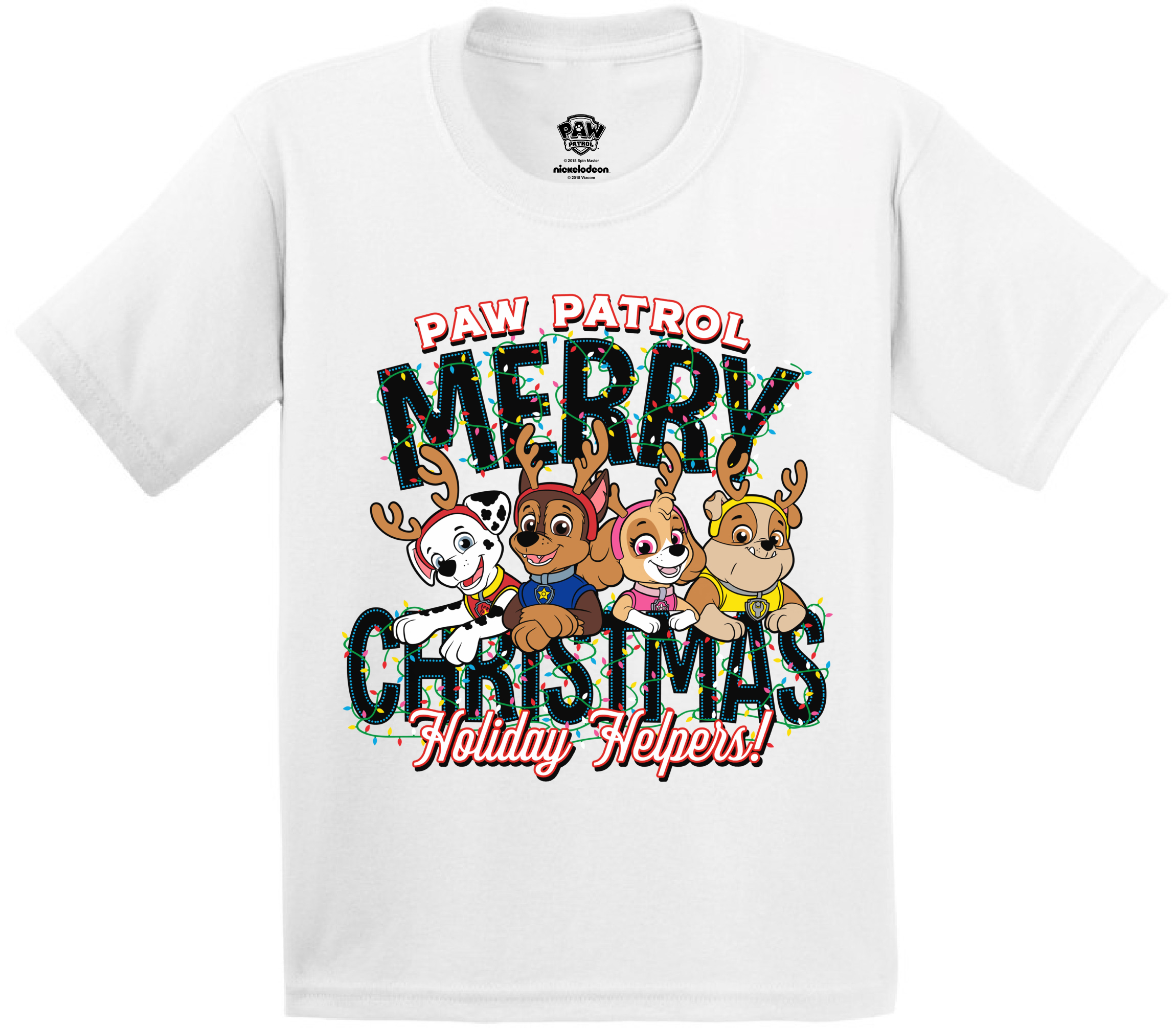 Paw Patrol Merry Xmas Shirt for Boys 