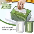 thumbnail image 3 of Waterproof Wall Mounted Tissue Toilet Paper Roll Dispenser Storage Holder, 3 of 8