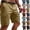 #03 Khaki, variant on Cargo Shorts for Men Relaxed fit Elastic Waist Athletic Work Shorts Summer Lightweight Hiking Shorts Multi Pockets,L,#03 Army Green
