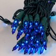 thumbnail image 4 of Battery Operated Christmas Lights, 17ft 50 LED Mini String Lights with Timer 8 Modes Waterproof Tree Lights for Outdoor Indoor Xmas Garden Party Decor, Blue, 4 of 6