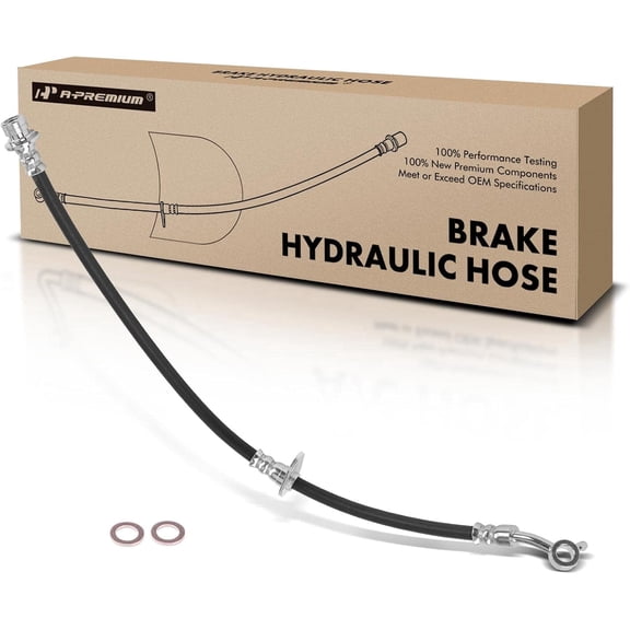 A-Premium Rear Left Driver Brake Hydraulic Hose Compatible with Honda Accord 2008-2012 Acura TSX 2009-2014