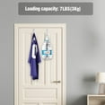 thumbnail image 3 of Romeda 6 Pack Over The Door Hooks, Sturdy Metal Single Over Door Hooks, White Door Hanger Hook Door Hooks for Hanging, Towels, Clothes, Bathroom, Hold Up to 7Lbs, 3 of 7