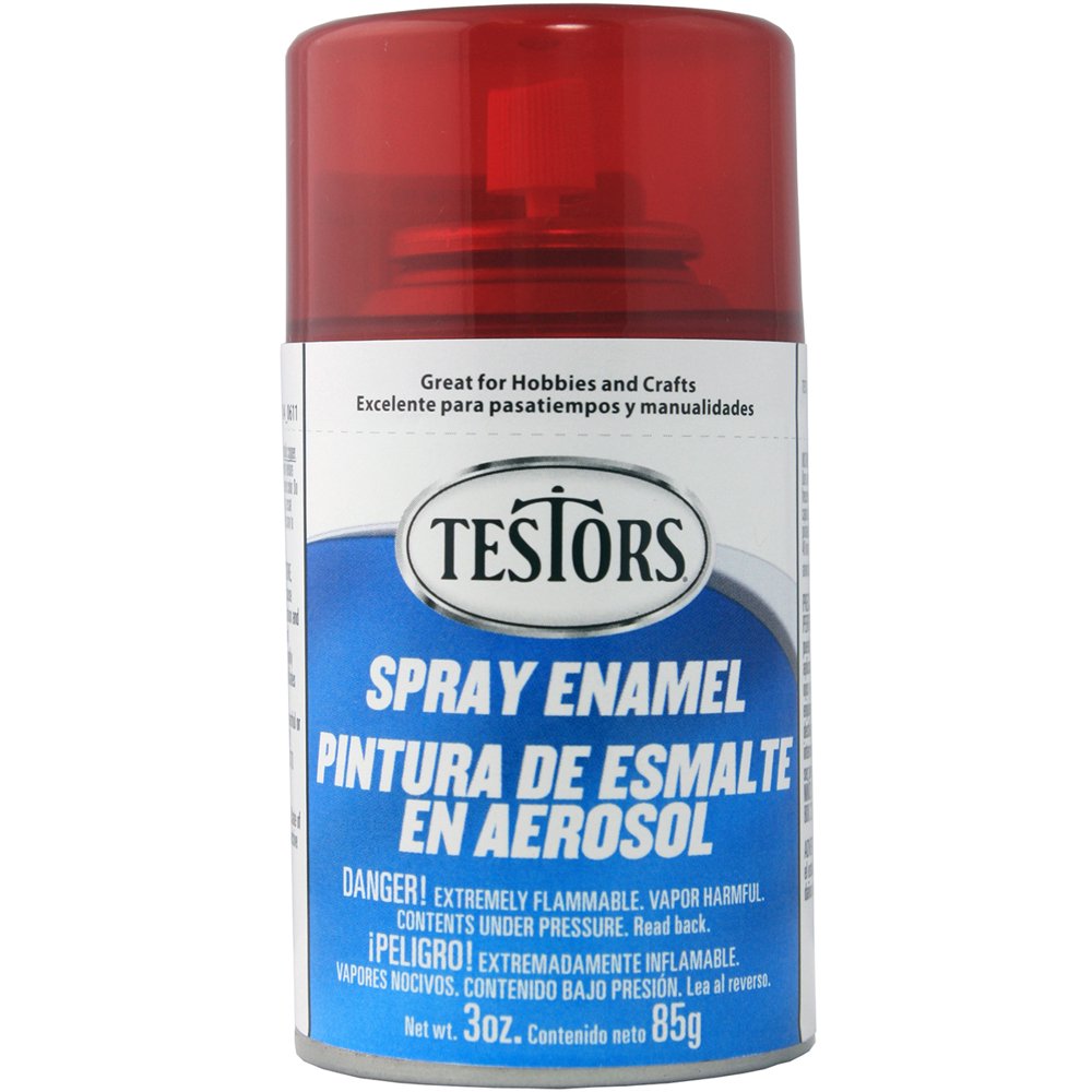 Testors Spray Enamel 3oz Gloss Candy Red