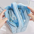 thumbnail image 5 of SIEYIO Big Capacity Pencil Case Zippers Pen Holder Pencil Organizer Expandable Pencil Bag Large Stationery Pen Storage Pouch, 5 of 18